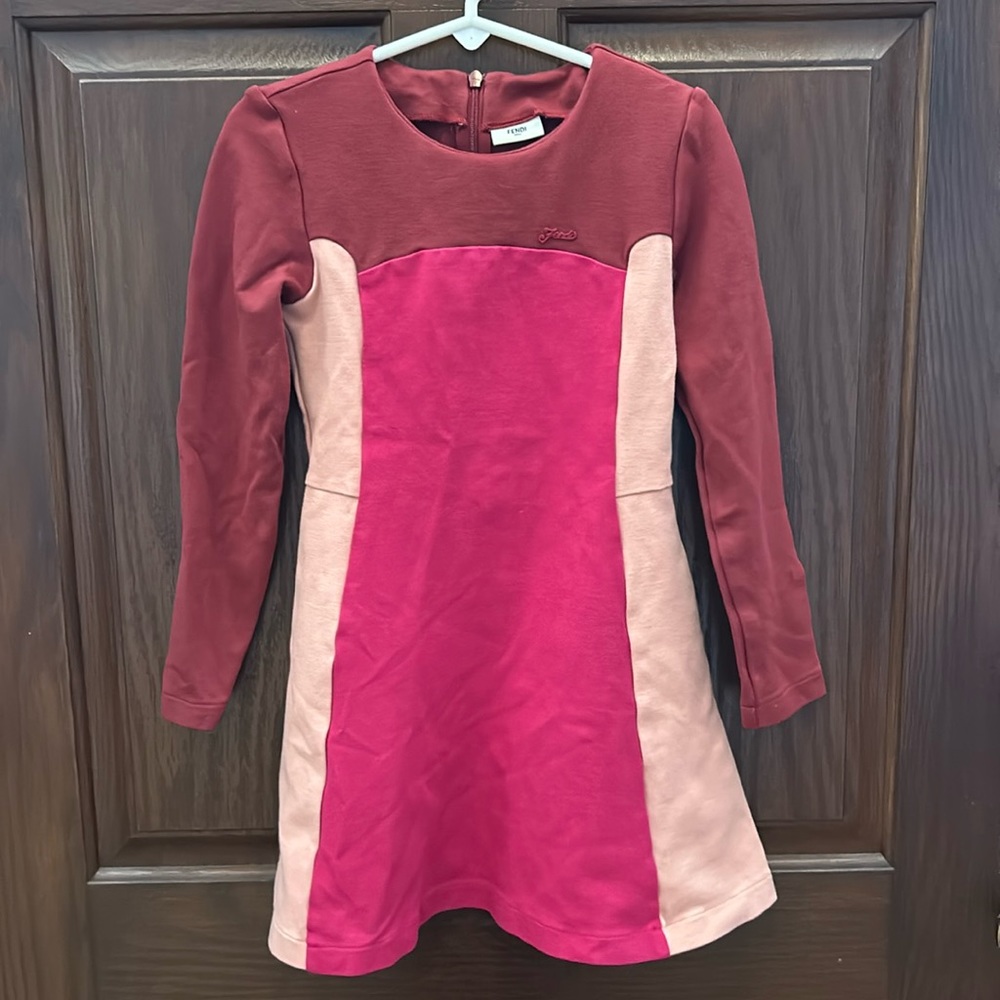 NWOT, Fendi Long Sleeve Little Girls Dress